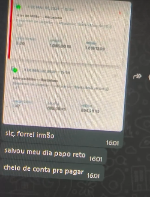 Print de conversa com feedback positivo de um membro.